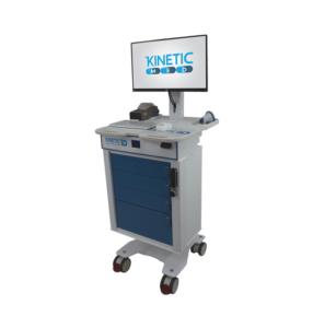 Kinetic medical cart for hospitals with PC and power supply